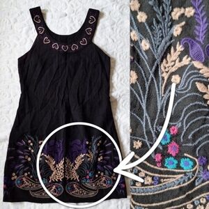 Free People Vintage Embroidered Wool Dress 2 6